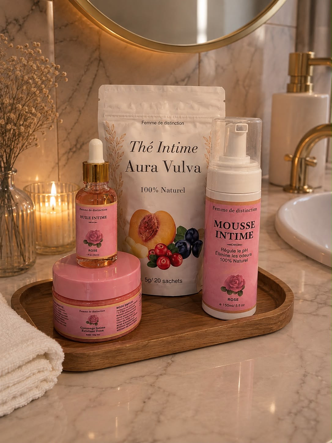COFFRET GRÂCE ROYALE -ROSE 🌷